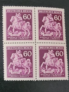 Nazi Bohemia & Moravia 1943 - Stamp Day - Block of 4 MNH (**) - Picture 1 of 2