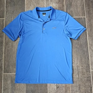 Mens Greg Norman blue XL golf polo shirt, shortsleeve - Picture 1 of 14