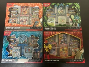 Pokémon TCG: Charizard Gyrados Ogerpon Armarouge Ex Premium Collection 24 Packs - Picture 1 of 2