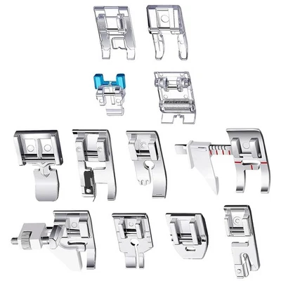 12Pcs Presser Foot Kit,Straigh Foot, Roller Foot, Snap on Sewing Machine9868 - Image 1 of 4