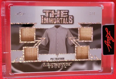 Pie Traynor GAME USED BAT Card #2/4 2024 LEAF ULTIMATE THE IMMORTALS PIRATES - Image 1 of 2