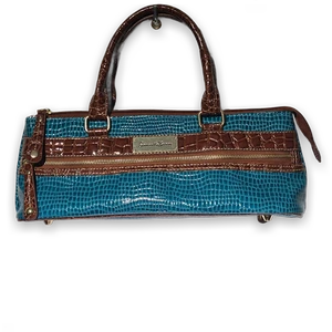 Bolso de viaje para mujer Samantha marrón azul marrón con aislamiento de cocodrilo - Imagen 1 de 9