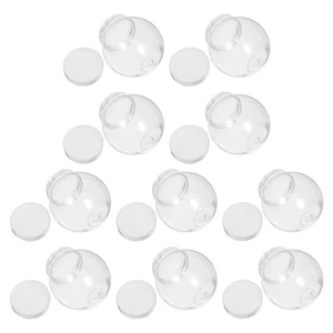 10 PCS Snow Globes for Kids Plastic Display Case Gifts Cake Dome - Picture 1 of 18