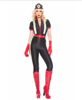 Brand New Hottest Firefighter Costume Music Legs 70894 M/L - Image 1 of 2