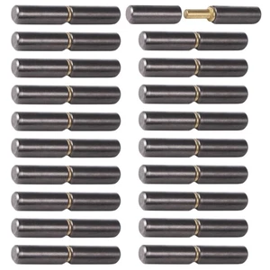 Paquete de 20 bisagras de barril soldadas de 3 pulgadas, bisagra de puerta de bala soldable de acero al carbono... - Imagen 1 de 6