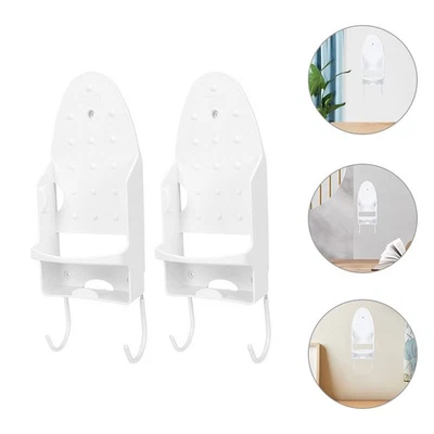  2 Pcs Bügelbrett Wandmontage Halterung Eisenspeicherregal Bügelständer - Bild 1 von 4