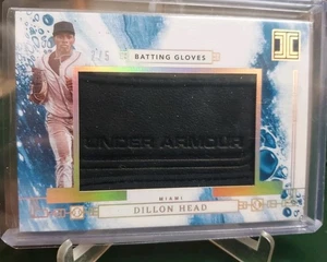 2024 Impeccable Dillon Head Miami Marlins SSP Under Armour Batting Glove #2/5 - Picture 1 of 4