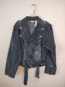 Vintage 90's No Boundaries Denim Jacket size Juniors XL Fast Shipping  - Picture 1 of 3