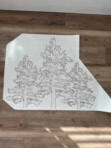 "1 pieza autocaravana Redwood cámper delantera leyenda árbol calcomanía oro/blanco 33""x29"" fabricante de equipos originales" - Imagen 1 de 4