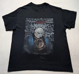 DC Comics Darkseid Graffiti Graphic T-Shirt Black XL Superman Supervillain - Imagen 1 de 4