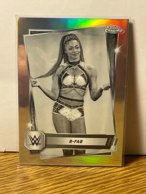 2025 Topps Chrome WWE B-Fab #67 - Sepia Refractor - SmackDown  - Image 1 of 2