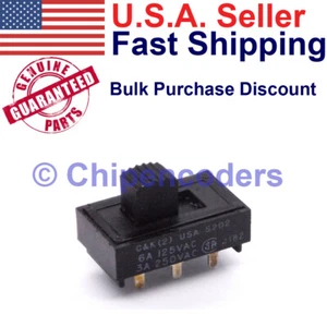 Interruptor de extensión DPDT C&K s202031ms02 montaje de PCB 6 amperios-125VAC y 3 amperios-250VAC - Imagen 1 de 8