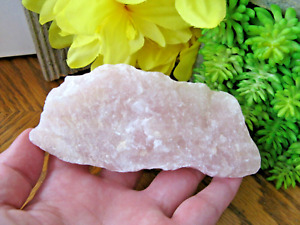 New Chunky Natural Brazilian Rough Pink Rose Quartz Crystal Stone --7 7/8 oz.