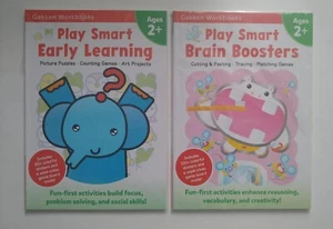 Lot of 2 Play Smart Gakken Work Books Ages 2+ Paperback *Brand New* - Imagen 1 de 1
