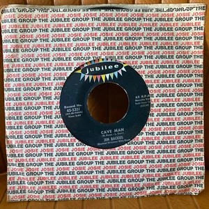 CAVE MAN JIM BACKUS VINYL 45 RECORD 7" FIRST PRESS JUBILEE SLEEVE PLAY TESTED !! - Picture 1 of 6