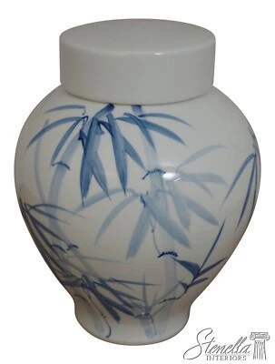 F67556: Bamboo Motif Lidded Porcelain Ginger Jar — 第 1/4 张图片