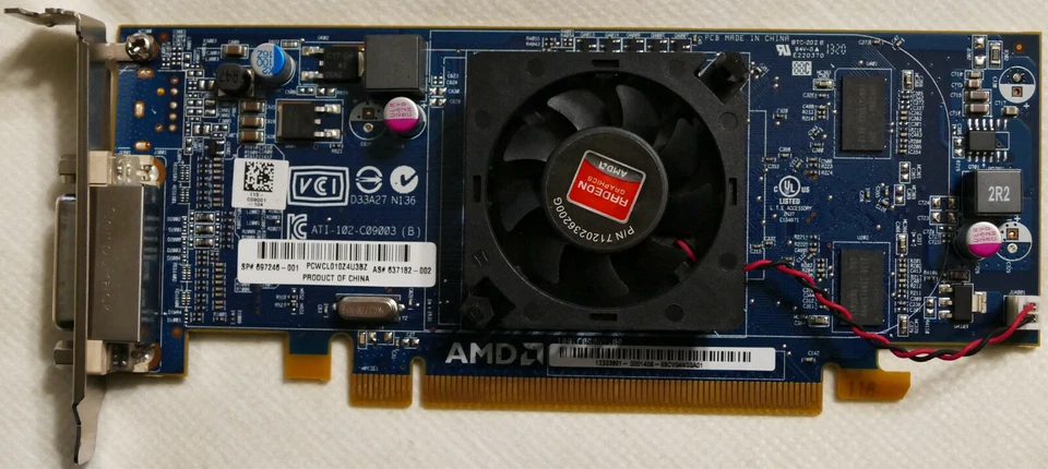 AMD Radeon HD 6350 512 MB DDR3 PCIe x16 HP 697246-001 / 637182-002 - Image 1 of 1