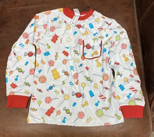 Top Solo Nuevo con Etiquetas 100% Algodón Orgánico Nola Tawk Estampado Caramelo Pijama Top Talla 4 Años - Imagen 1 de 5