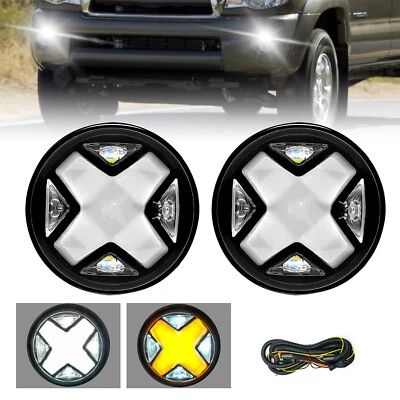 Faros antiniebla LED Sequoia con DRL para Toyota 05-11 Tacoma 07-13 Tundra 08-15 Foto 1 de 4