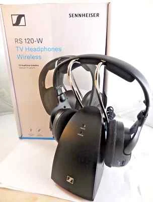 Sennheiser RS 120-W Wireless Over Ear Stereo TV Headphone System - Image 1 of 3