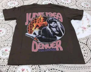 June 1969 Jimi Hendrix Denver T-shirt Size M Brown - Picture 1 of 4