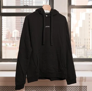 Valentino Black Sweatshirt Logo Hoodie - Picture 1 of 9