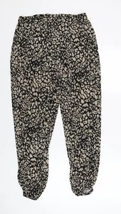 Antthony Womens Black Geometric Polyester Bloomer Trousers Size M L29 in Regular - Picture 1 of 10