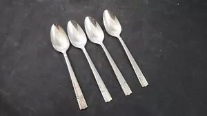 Set of 4 Nobility Plate CAPRICE pattern teaspoons 1937 - Picture 1 of 6