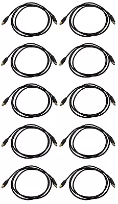 Box of 10 TRIPP-LITE USB 2.0 GOLD CABLES A (MALE) / B (MALE) 6ft (New)(U022-006) - Image 1 of 4