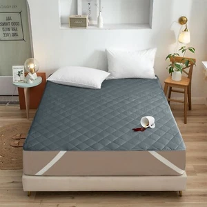 Waterproof Mattress Protector Queen Size Quilted Mattress Cover Pad Upto 18 Deep - Picture 1 of 22