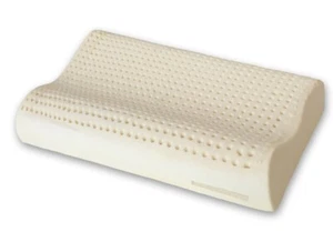 Natural latex premium bed pillow Orthopedic Head Neck Support Contour size - Picture 1 of 6