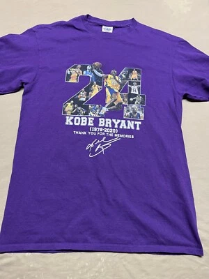 Kobe Bryant (Thanks for the Memories) T-Shirt Lakers Purple Size M Rare!! - Image 1 of 4