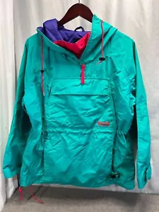 Vintage Columbia pullover ski Jacket womens Medium radial sleeve colorful vented - Picture 1 of 13