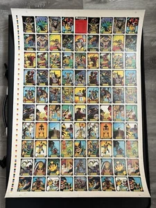 1988 Wolverine Comic Images Uncut Trading Card Sheet Marvel X-Men MCU - Picture 1 of 9