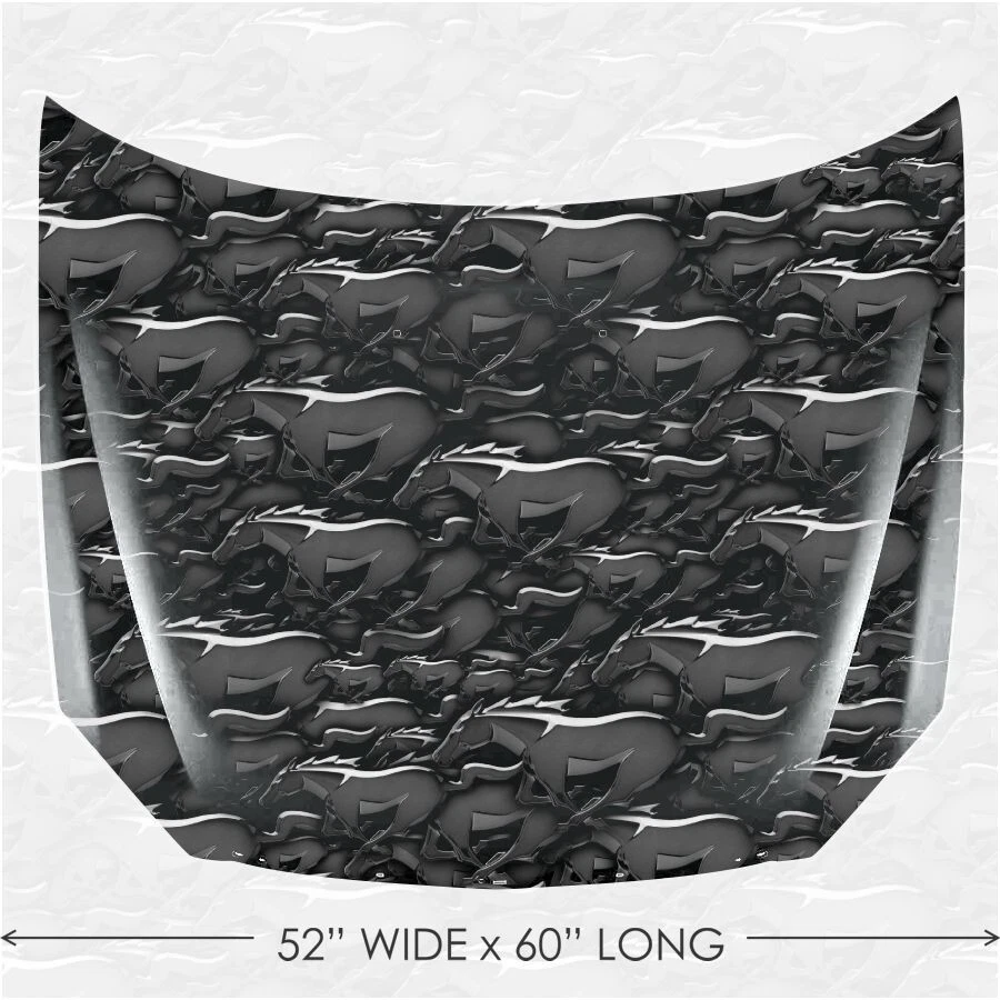 Calcomanía decorativa para capó de camión/coche de caballo envoltura de vinilo premium re-piel Foto 1 de 1