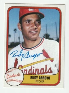 Rudy Arroyo Signed Baseball Card St. Louis Cardinals Auto Autograph COA - Picture 1 of 2