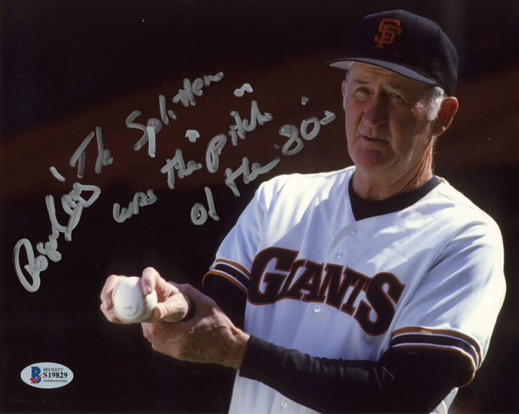ROGER CRAIG SIGNED 8x10 PHOTO +HUGE INSCRIPTION SAN FRANCISCO GIANTS BECKETT BAS - Image 1 of 2