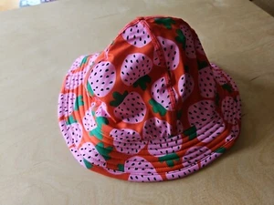 NWOT HANNA ANDERSSON PERSIMMON STRAWBERRY JAM SWIMMY SWIM HAT M 2-6 YRS - Picture 1 of 6