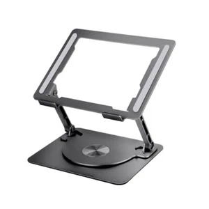 Ergonomic Laptop Holder Stand with 360°Rotate Base Adjustable Fit Under 17Inches - Afbeelding 1 van 10