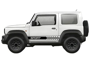 Calcomanías de vinilo gráficas a rayas deportivas Suzuki Jimny Racing 2 piezas adhesivas de coche - Imagen 1 de 10