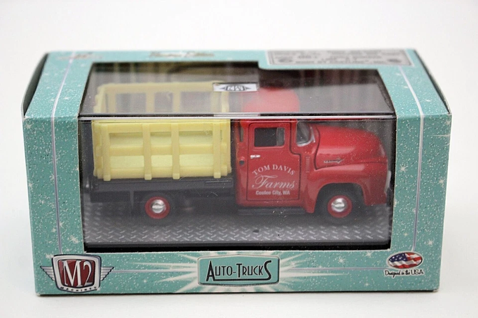 M2 1956 Ford F-100 Truck 'Red/Yellow' Auto-Trucks 2010 MIB - Image 1 of 3