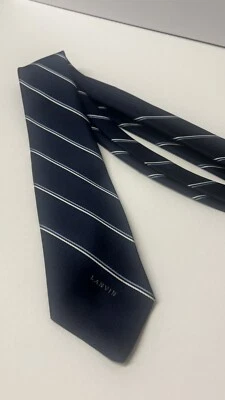 Lanvin Paris Men's 100% Silk Designer Necktie France Luxury Blue Tie - Image 1 of 4