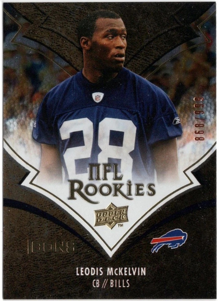 2008 Upper Deck Icons Leodis McKelvin Rookie Card #237 /999 Bills - Image 1 of 1