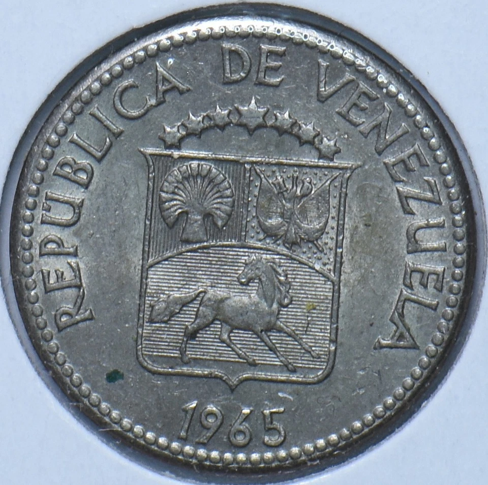 Venezuela 1965 5 Centimos Horse animal 294957 combine shipping - Image 1 of 2
