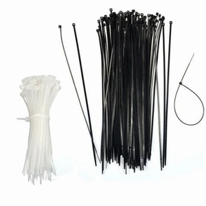 1000 PCS 8 Inch Nylon Cable Zip Ties 30 LBS UV Resistant Waterproof Wire Wrap - Picture 1 of 20