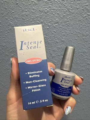 Sellador superior de gel IBD Intense Seal UV/LED 0,5 OZ - La mejor capa superior para acrílico Foto 1 de 2