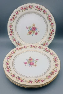 Gold Castle (set of 4) Dinner Plates 9.75" Made in Occupied Japan Hostess - Picture 1 of 9