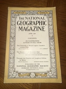 Vintage June 1926 National Geographic Journal Magazine Paperback Book - Picture 1 of 1