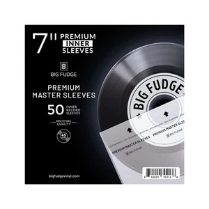 Big Fudge Buste Vinili 45 giri da 18 cm - Buste per Vinili Trasparenti a Tre - Afbeelding 1 van 6