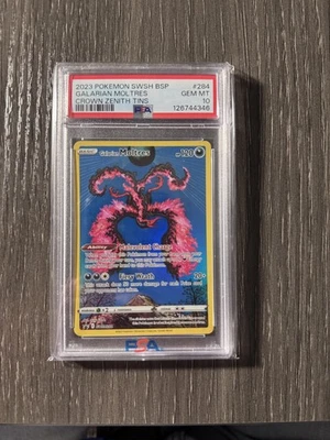 PSA 10 Galarian Moltres SWSH284 Sword & Shield Promo Card  - Image 1 of 2